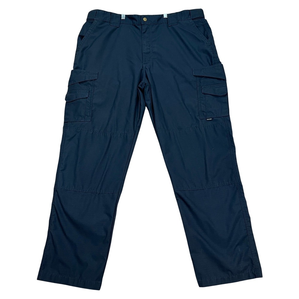 Tru-Spec Cargo Pants Mens 42x34 Navy Blue Tactical Ripstop Reinforced Knee Work